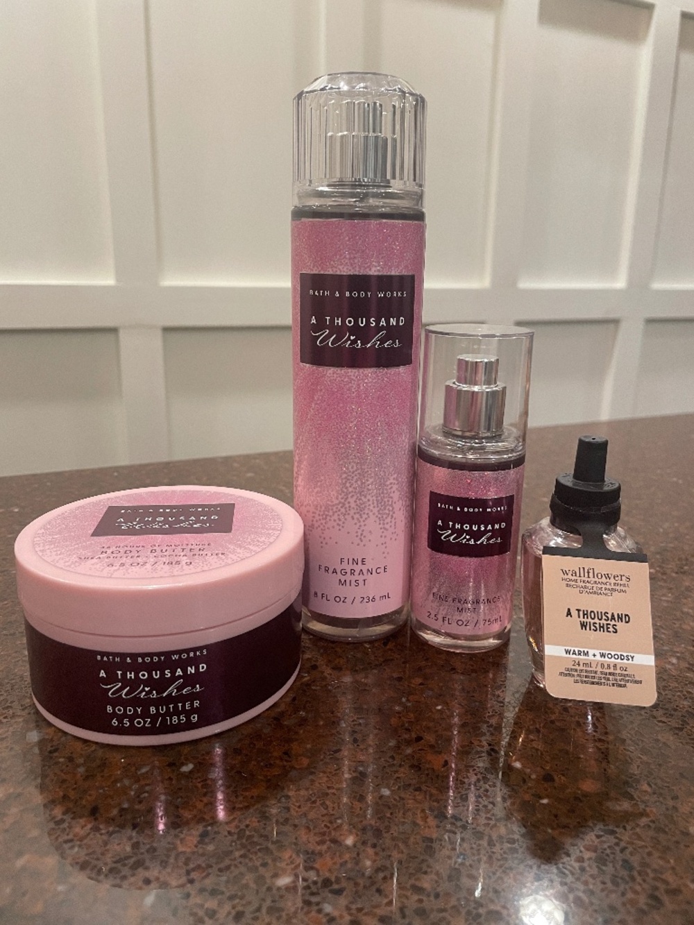 Bath & Body Works A Thousand Wishes SET-NEW- Body Butter/Body Mists/ Wallflower